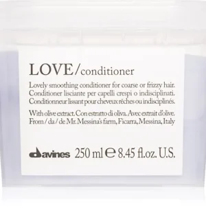 DavinesEssential Haircare LOVE Smoothing Conditioner kisimító kondicionáló a rakoncátlan és töredezett hajra Olcsó