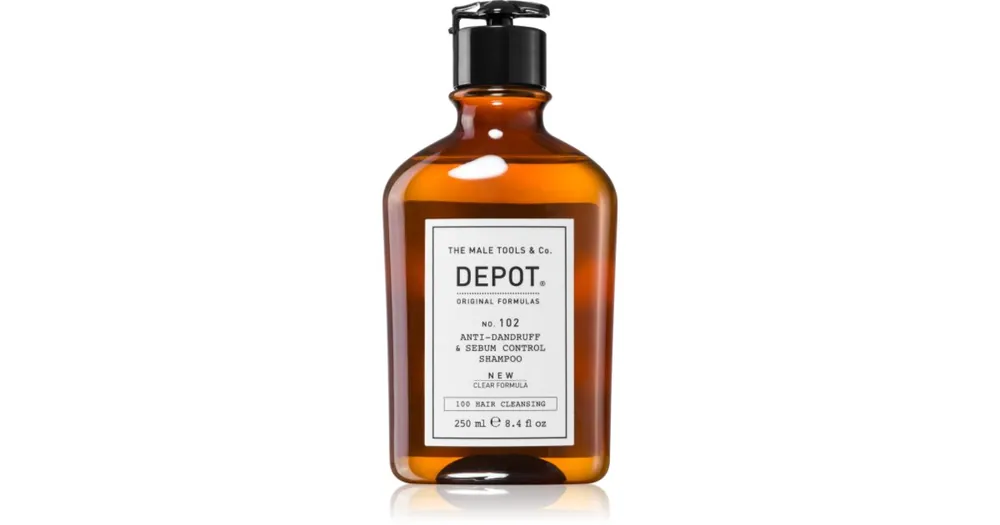 DEPOT100 HAIR CLEANSING NO. 102 PURIFYING & SEBUM CONTROL sampon a zsíros fejbőr helyreállításához Árcsökkenés