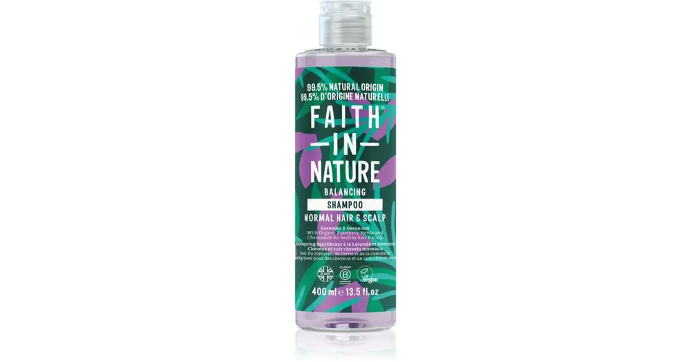 Biztonságos fizetés Faith In NatureLavender & Geranium természetes sampon normál és száraz hajra