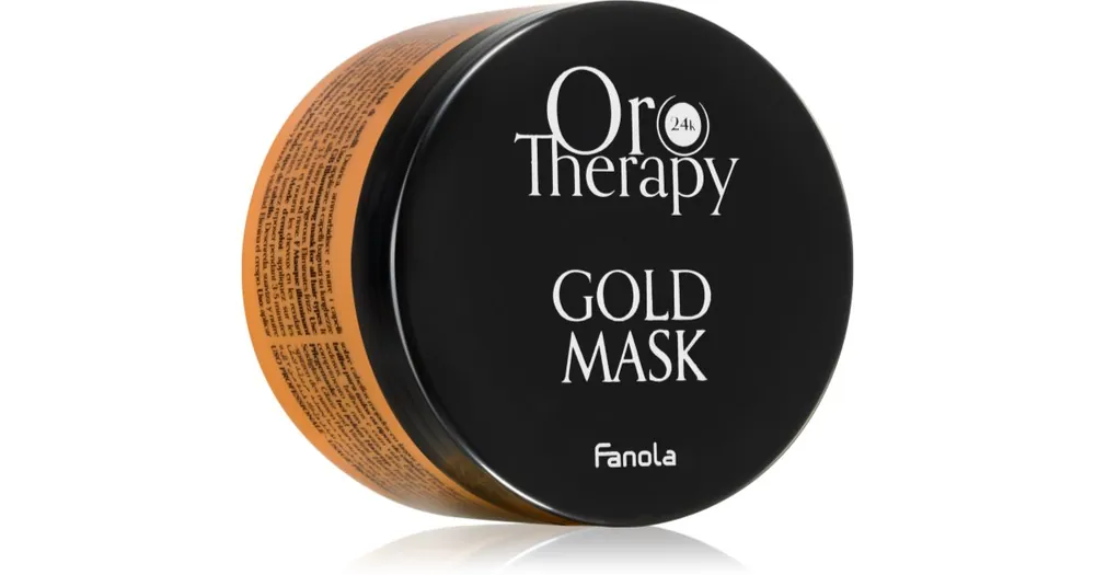 Alacsony ár FanolaOro Therapy Gold Mask hidratáló maszk száraz és rakoncátlan hajra