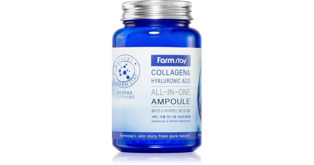 Vedd meg most FarmstayCollagen & Hyaluronic Acid All-In-One Ampoule revitalizáló arcszérum