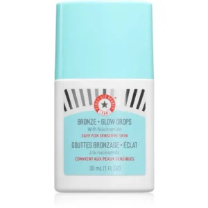 First Aid BeautyBronze + Glow Drops hidrátáló bronzosító szérum az egységes tónusú bőrért Biztonságos fizetés