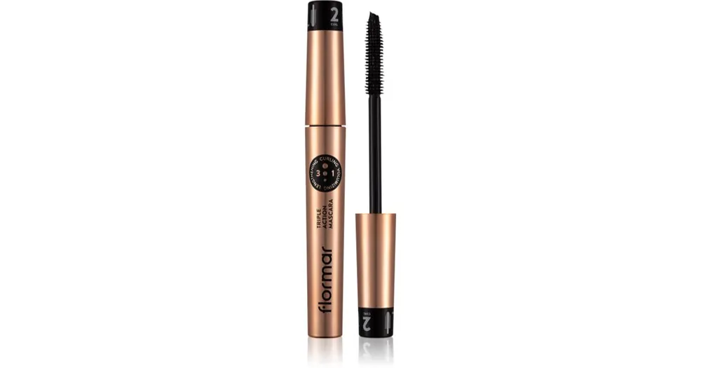 flormarTriple Action Mascara tápláló szempillaspirál 3 az 1-ben Újdonság
