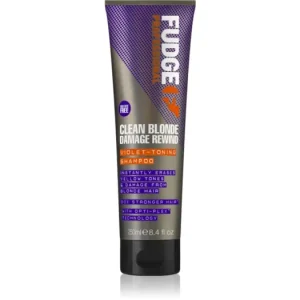 FudgeClean Blonde Damage Rewind lila tonizáló sampon a szőke és melírozott hajra Kiárusítás