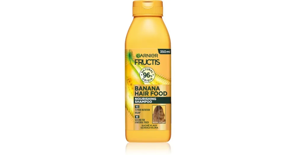 Expressz kézbesítés GarnierFructis Banana Hair Food tápláló sampon száraz hajra
