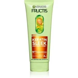 GarnierFructis Keratin Sleek sampon száraz és gyenge hajra Kedvezményes ár