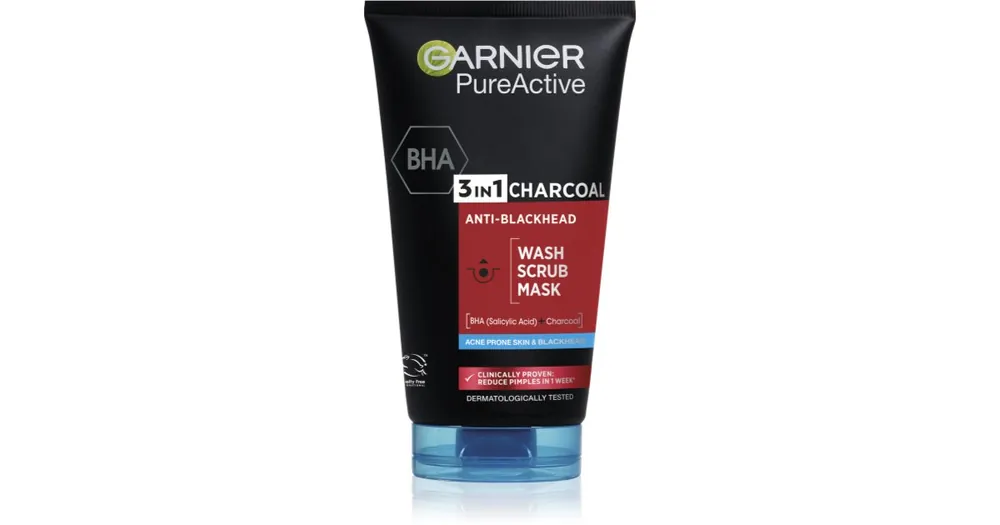 GarnierPure Active Charcoal tisztító gél 3 in 1 a mitesszerek ellen Kedvezmény