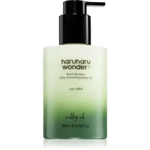Utolsó esély Haruharu WonderBlack Bamboo Daily Smoothing Body Oil bársonyos testolaj tápláló hatással