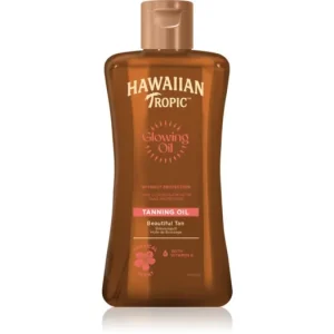 Végkiárusítás Hawaiian TropicGlowing Oil Tanning testolaj a napbarnítottság meghosszabbítására