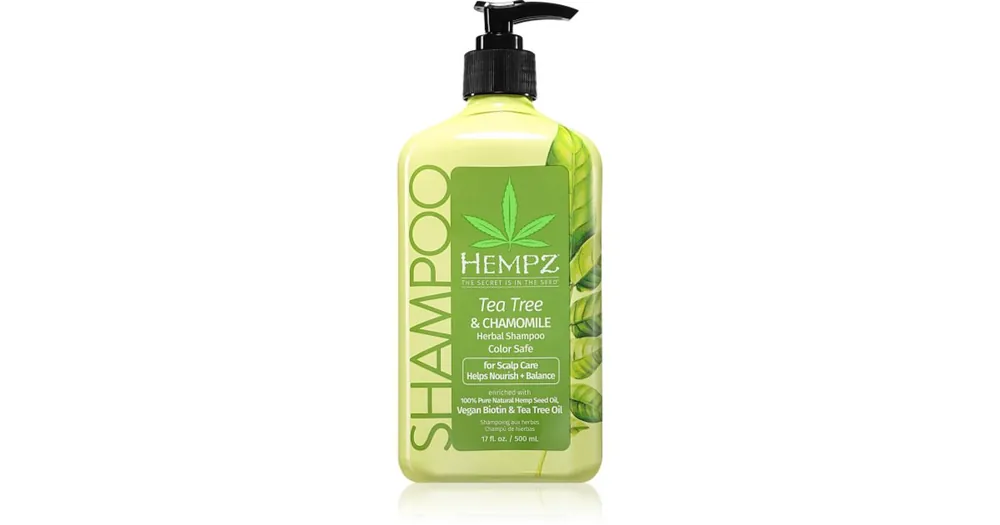 Kedvezményes ár HEMPZTea Tree & Chamomile könnyű hidratáló sampon hajra