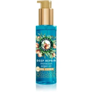 Újdonság Herbal EssencesDeep Repair Moroccan Argan Oil öblítést nem igénylő elixír a sérült, töredezett hajra