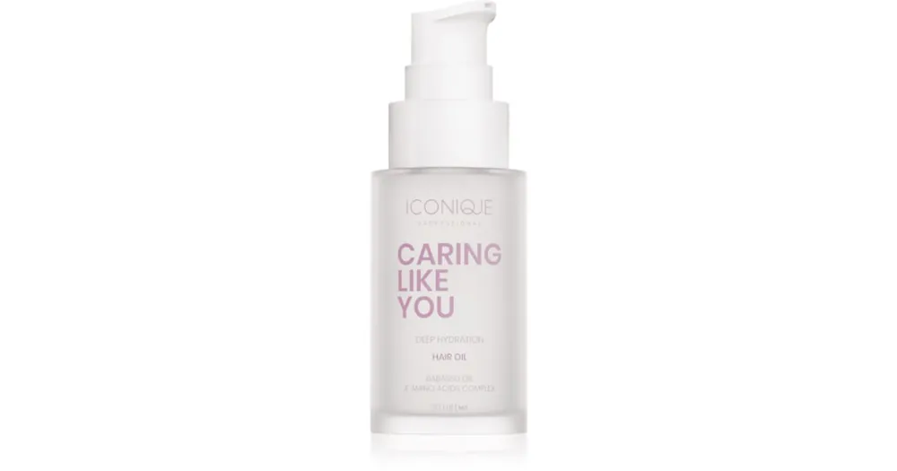 ICONIQUE ProfessionalCARING LIKE YOU Deep Hydration hidratáló olaj száraz és sérült hajra Árengedmény