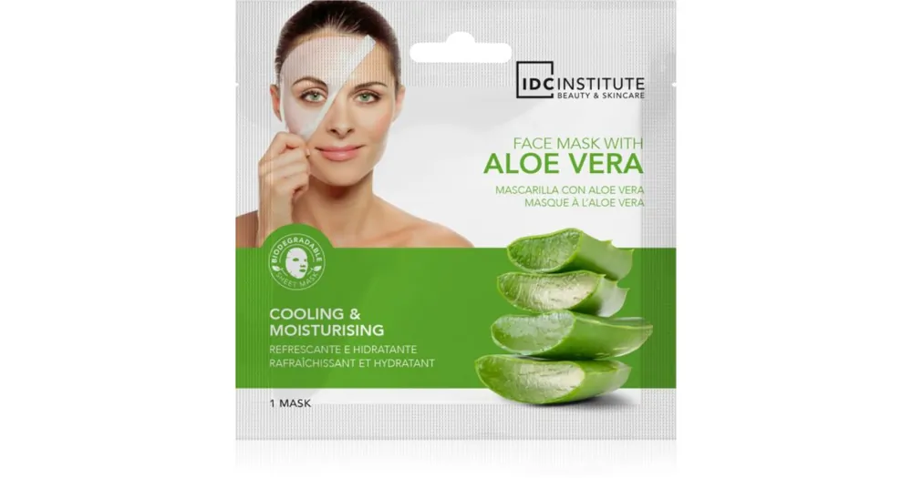 IDC InstituteAloe Vera frissítő maszk az arcra Biztonságos vásárlás