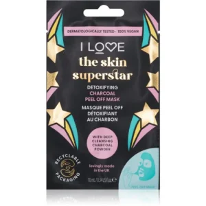 I LoveSkin Superstar tisztító és detoxikáló maszk aktív szénnel Bestseller