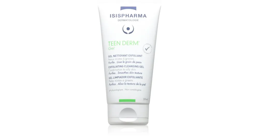 ISISPHARMATeen Derm Gel hámlasztó tisztító gél zsíros és problémás bőrre Népszerű