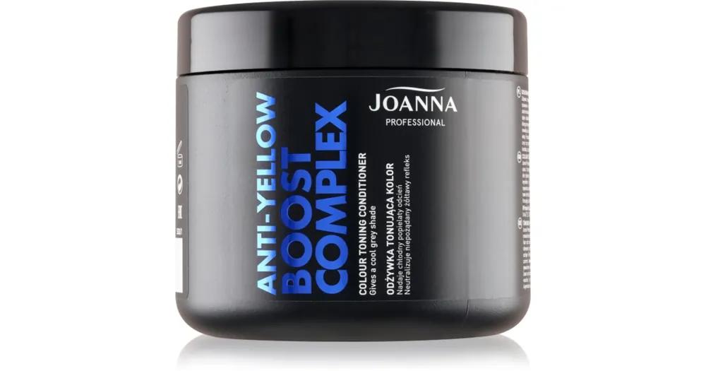 JoannaProfessional Color Boost Complex revitalizáló kondicionáló szőke és ősz hajra Árcsökkenés