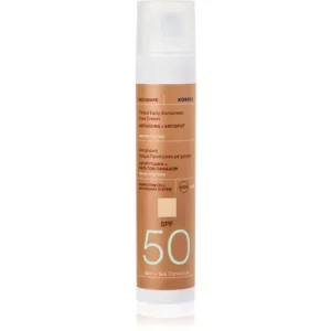 Árcsökkenés KorresRed Grape Tinted Daily Sunscreen színező napozókrém egységesíti a bőrszín tónusait