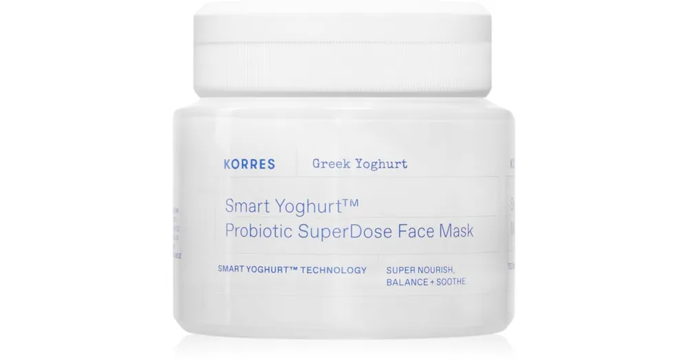 KorresSmart Yoghurt™ Probiotic SuperDose Face Mask felfrissítő hidratáló maszk probiotikumokkal Akció