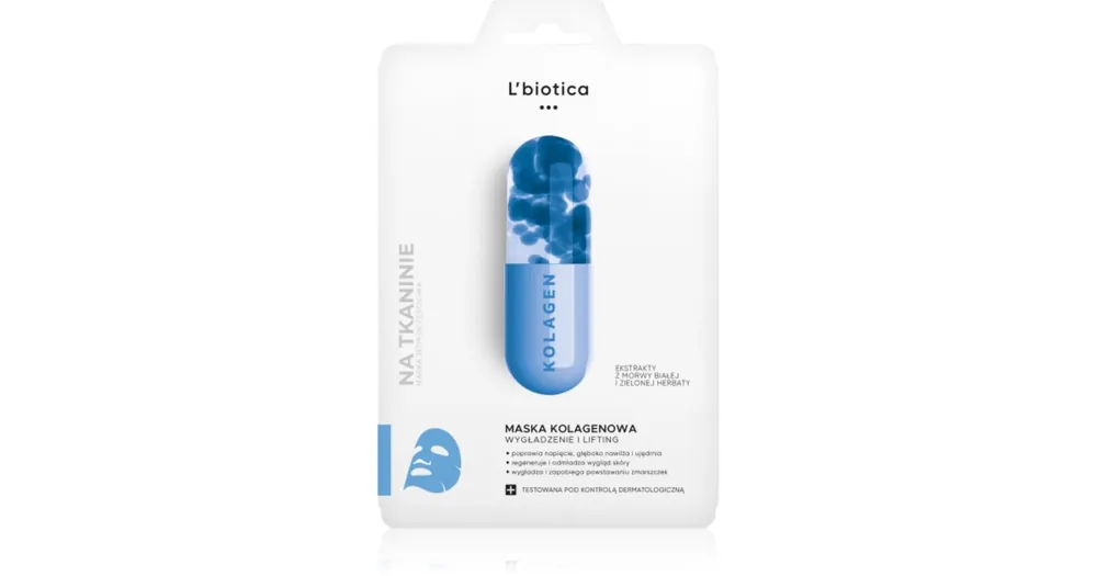 L’bioticaMasks Collagen Platinium arcmaszk kollagénnel Szuper ajánlat