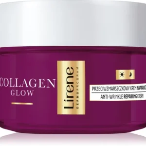 Alacsony ár LireneCollagen Glow 70+ ránctalanító és regeneráló krém az arcbőr táplálásáért és természetes hidratáltságának megőrzéséért