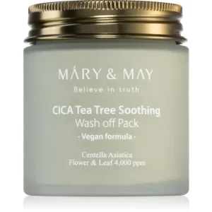 Legkelendőbb Mary&MayCica Tea Tree Soothing tisztító maszk agyaggal az arcbőr megnyugtatására