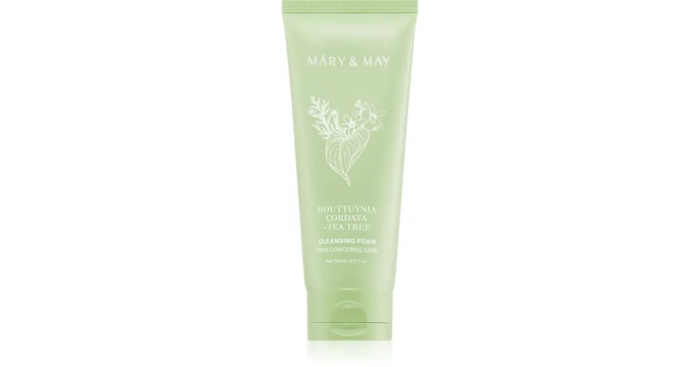 Mary&MayHouttuynia Cordata + Tea Tree Cleansing Foam mélyisztító hab az arcbőr megnyugtatására Népszerű