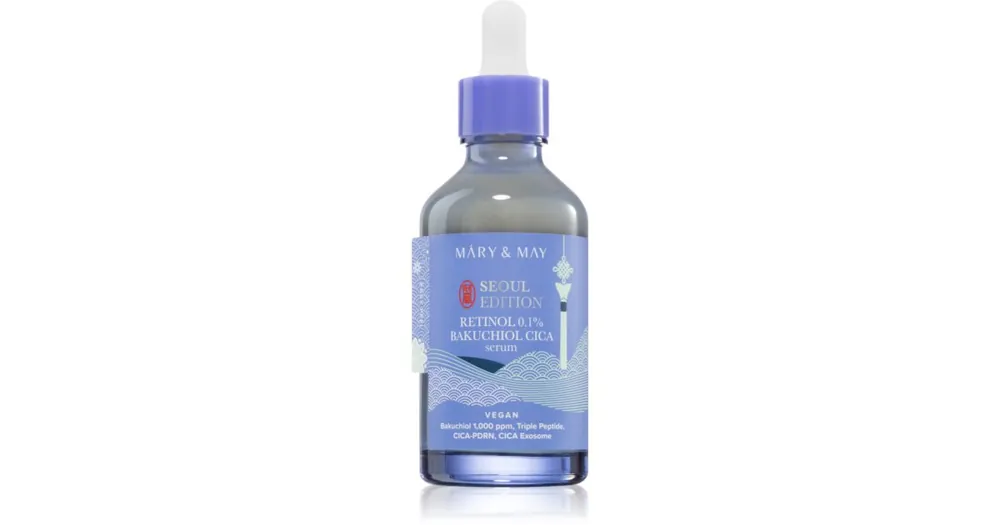 Ne maradj le Mary&MayRetinol 0.1% Bakuchiol Cica Serum ránctalanító szérum a bőrréteg megújítására