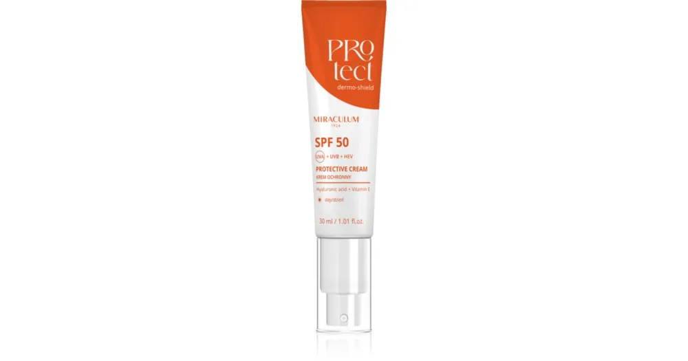 Árcsökkenés MiraculumDermo-Shield Protect ápoló nappali krém SPF 50
