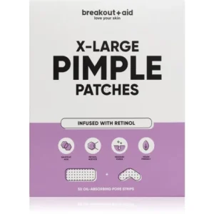 breakout + aidPimple Patches X-Large helyi ápolás pattanásos bőrre retinollal Árengedmény
