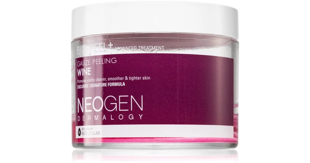Népszerű Neogen DermalogyBio-Peel+ Gauze Peeling Wine arctisztító peeling párnácskát a bőr kisimításáért és a pórusok minimalizásáért