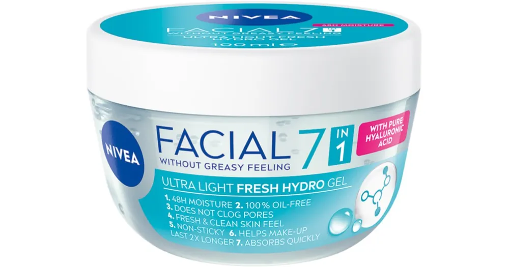 NIVEAFacial Plumping Hydro Gel hidratáló gél arcra hialuronsavval Kiárusítás