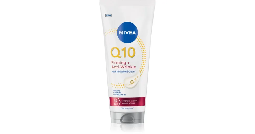 NIVEAQ10 Firming + Anti-Wrinkle feszesítő krém nyakra és dekoltázsra Korlátozott ajánlat