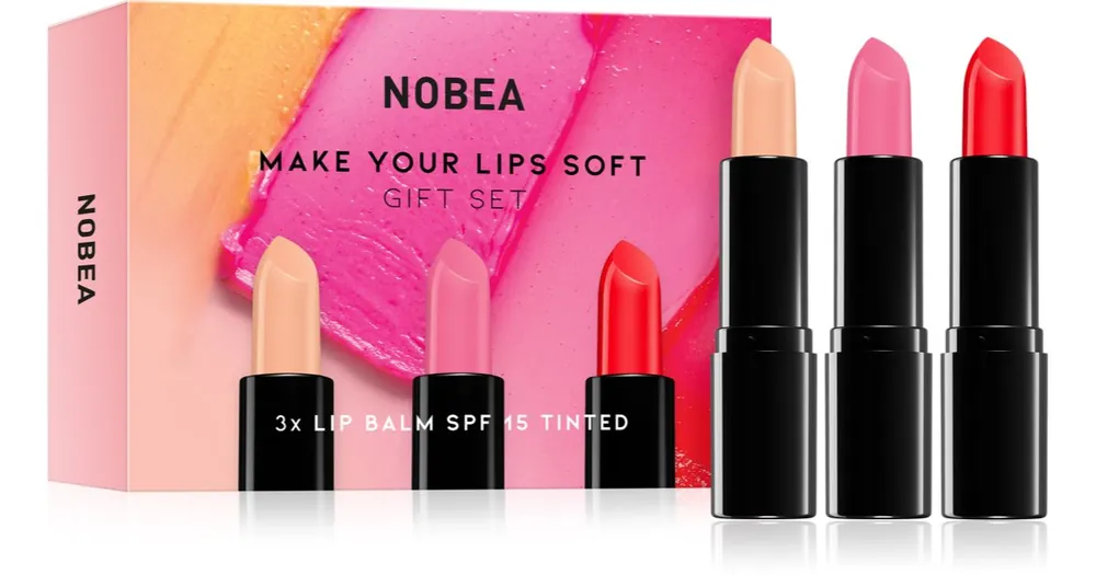 NOBEABeauty Pleasure NOBEA Make Your Lips Soft Gift Set ajakápoló készlet ajándék kiadás Kedvezmény