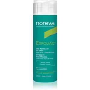 Vásárlói kedvenc NorevaExfoliac Intensive Foaming Gel tisztító habzó gél a bőr tökéletlenségei ellen