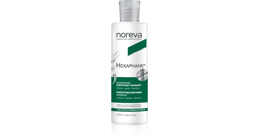 NorevaHexaphane Fortifying Soothing Shampoo nyugtató sampon a haj megerősítésére Utolsó esély