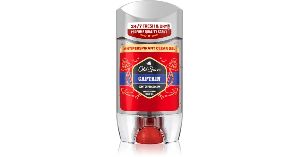 Old SpiceCaptain Antiperspirant Clear Gel zselés izzadásgátló uraknak Vedd meg online