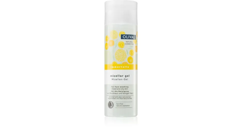 OlivalImmortelle Micellar Gel arclemosó gél kombinált és zsíros bőrre Gyors kiszállítás