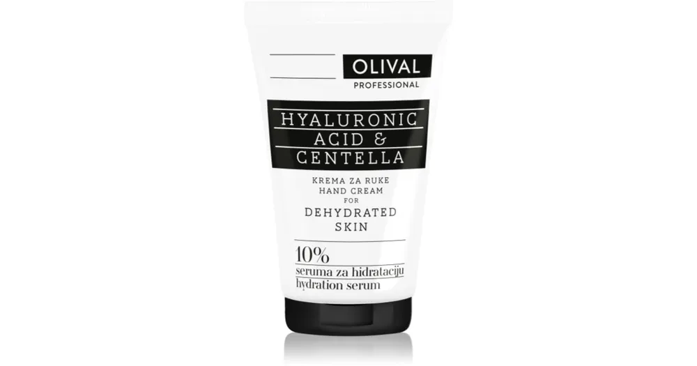 Kihagyhatatlan ajánlat OlivalProfessional Hyaluronic Acid & Centella hidratáló kézkrém a nagyon száraz bőrre