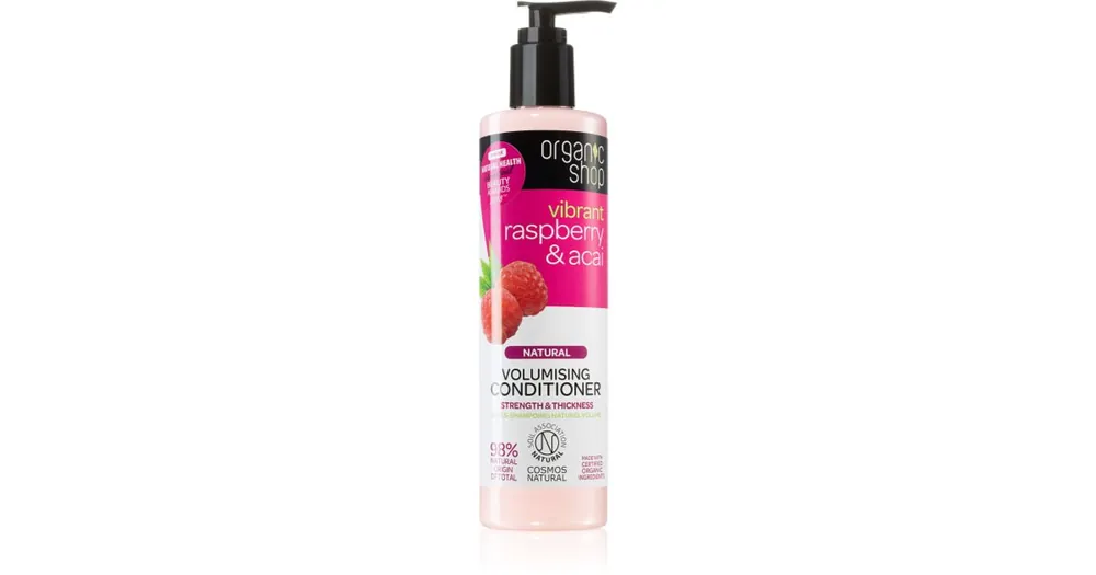 Legkelendőbb Organic ShopNatural Raspberry & Acai erősítő kondicionáló