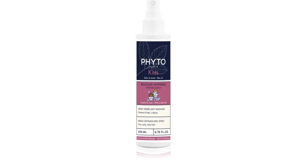 PhytoKids Intense Curls Magic Detangling Spray spray a könnyű kifésülésért göndör hajra Azonnal elérhető