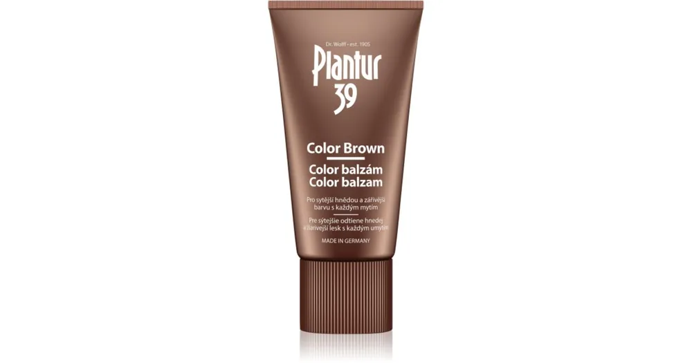 Plantur39 Color Brown balzsam koffein kivonattal a barna árnyalatú hajra Legkelendőbb