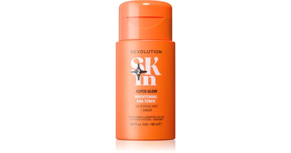 Revolution SkincareBe Bright Glow 5% Glycolic Acid Brightening AHA Toner élénkítő tonik Biztonságos vásárlás
