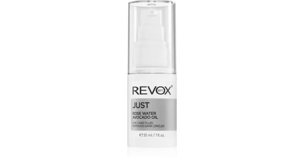 Revox B77JUST Rose Water Avocado Oil Eye Care hidratáló folyadék a szemkörnyékre sötét karikákra Expressz kézbesítés