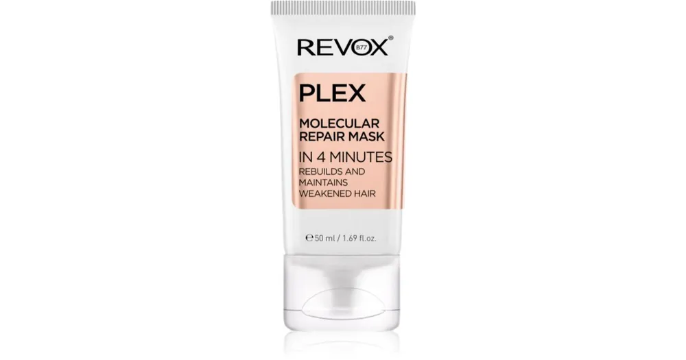 Nézd meg most Revox B77PLEX Molecular Repair Mask öblítést nem igénylő megújító pakolás hajra