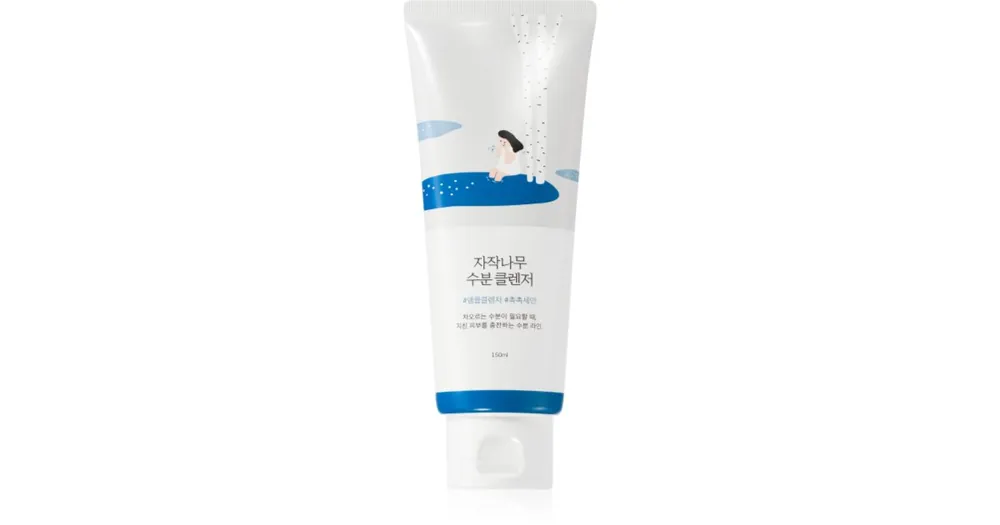 ROUND LABBirch Juice Moisturizing Cleanser finom habzó tisztító gél regeneráló hatással Kiárusítás