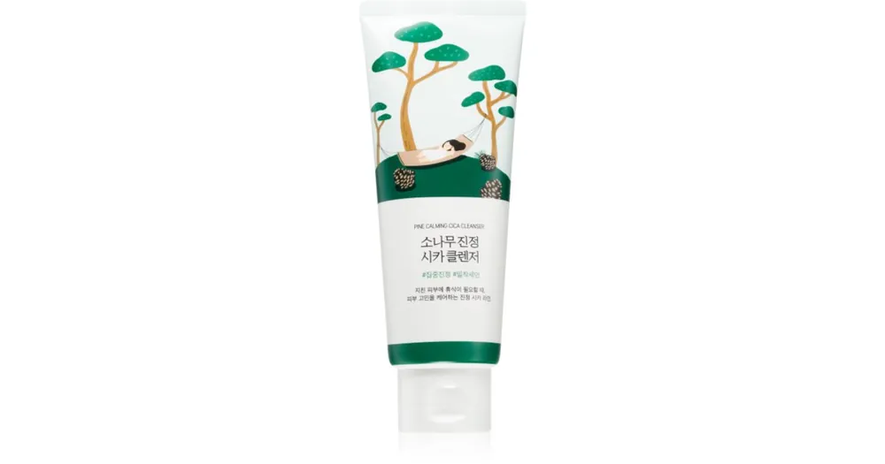 Exkluzív ajánlat ROUND LABPine Calming Cica Cleanser lágy tisztító gél nyugtató hatással