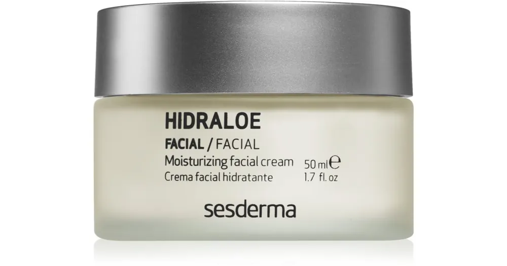 Exkluzív ajánlat SesdermaHidraloe Moisturizing Facial Cream hidratáló és puhító krém