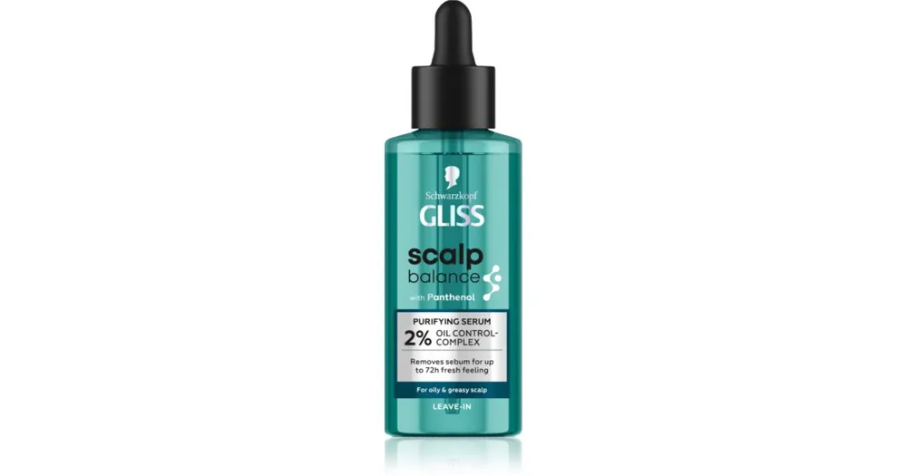 Árengedmény SchwarzkopfGliss Scalp Balance Mélytisztító fejbőr szérum zsíros hajra