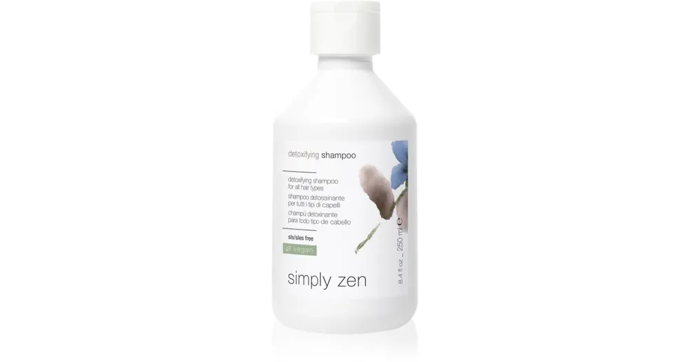 Simply ZenDetoxifying Shampoo Tisztító méregtelenítő sampon minden hajtípusra Korlátozott ajánlat