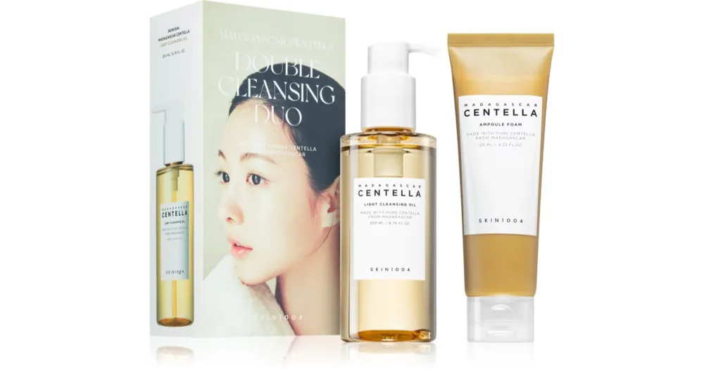 SKIN1004Madagascar Centella Double Cleansing Duo szett a tiszta és lenyugodott arcbőrért Ne maradj le